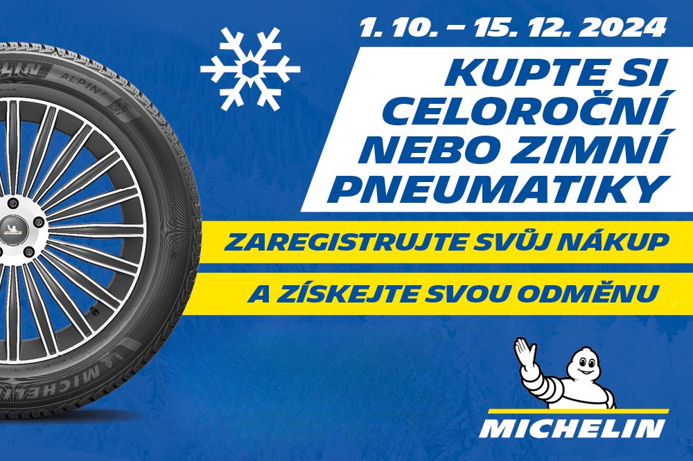 Odměna za nákup zimních pneu Michelin